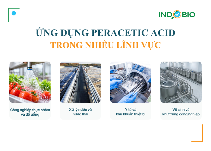Ứng dụng peracetic acid (PAA) trong nhiều lĩnh vực